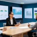 리더십 코칭의 실습과 이론 차이 - **Prompt:** A diverse group of young professionals, casually yet professionally dressed, are gathere...